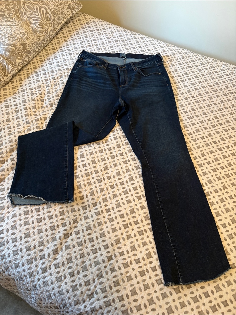 Jag Jeans Dark Blue Flare Wide-Leg Jeans